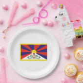Tibetaanse vlag (Tibet) Papieren Bordje (Feest)