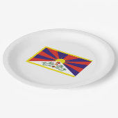 Tibetaanse vlag (Tibet) Papieren Bordje (Gekanteld)