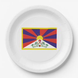 Tibetaanse vlag (Tibet) Papieren Bordje