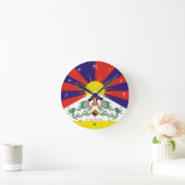 Tibetaanse vlag - Tijd voor Tibet en sneeuwballing Ronde Klok (Huis)