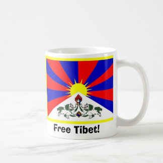 Tibetaanse vlag - Vrij Tibet! Koffiemok