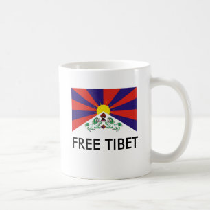 Tibetaanse vlag, VRIJE TIBET Koffiemok