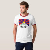 Tibetaanse vlag, VRIJE TIBET T-shirt (Voorkant volledig)