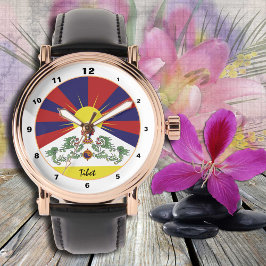 Tibetaanse vlaghorloge, Tibetaanse mode / design Horloge