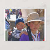 Tibetaanse vrouw met kind briefkaart (Voorkant)