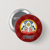 Tibetaanse wapenstilstand ronde button 5,7 cm (Voorkant /achterkant)