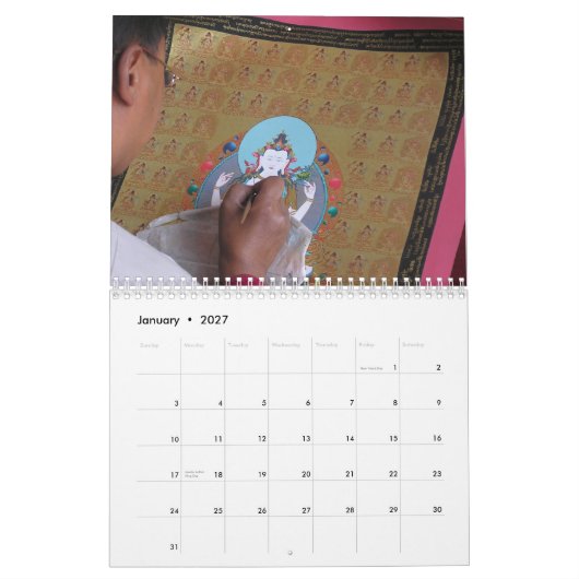 Tibetan Art Calendar 2013 Kalender (Jan 2027)