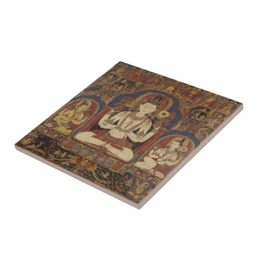 Tibetan Bodhisattva Tegeltje (Zijkant)
