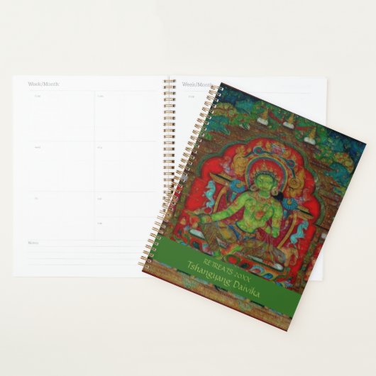 Tibetan Buddhism Green Tara Personalized Planner (Display)