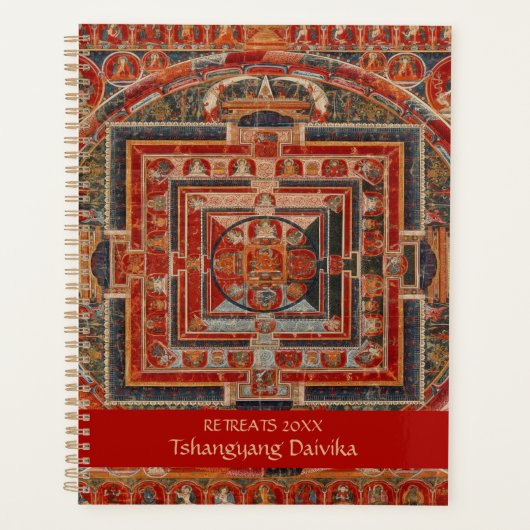 Tibetan Buddhism Mandala of the Forms of Manjushri Planner (Voorkant)