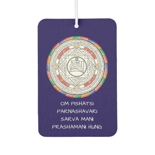 Tibetan Buddhism Parnashavari Protection Amulet Luchtverfrisser (Voorkant)