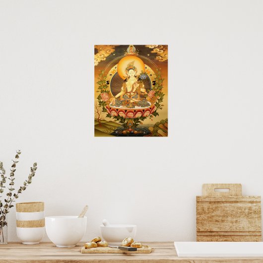 Tibetan Buddhist Art Poster (Keuken)