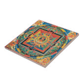 Tibetan Buddhist Mandala Tile Tegeltje (Zijkant)