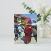 Tibetan Buddhist Monk Great Supa Boudha Kathmandu Briefkaart (Staand voorkant)