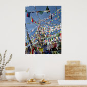 Tibetan Buddhist Prayer Flags Foto Poster (Keuken)