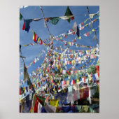 Tibetan Buddhist Prayer Flags Foto Poster (Voorkant)