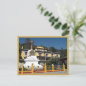 Tibetan Buddhist Stupa Temple Tashi Jong klooster Briefkaart (Staand voorkant)