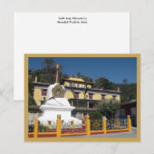 Tibetan Buddhist Stupa Temple Tashi Jong klooster Briefkaart (Voorkant / Achterkant)