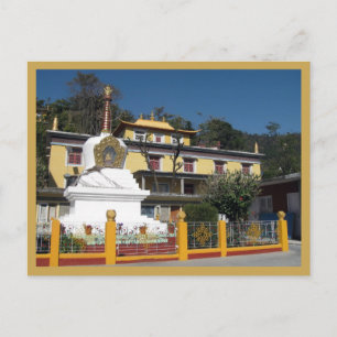 Tibetan Buddhist Stupa Temple Tashi Jong klooster Briefkaart
