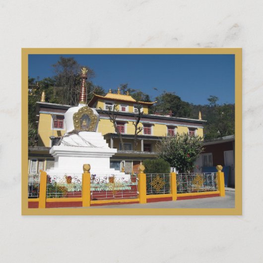 Tibetan Buddhist Stupa Temple Tashi Jong klooster Briefkaart (Voorkant)