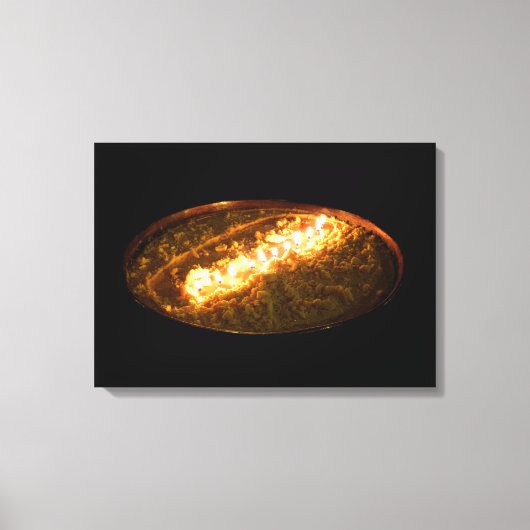 Tibetan Butter Lamp Canvas Afdruk (Voorkant)