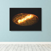 Tibetan Butter Lamp Canvas Afdruk (Insitu (Houten vloer))