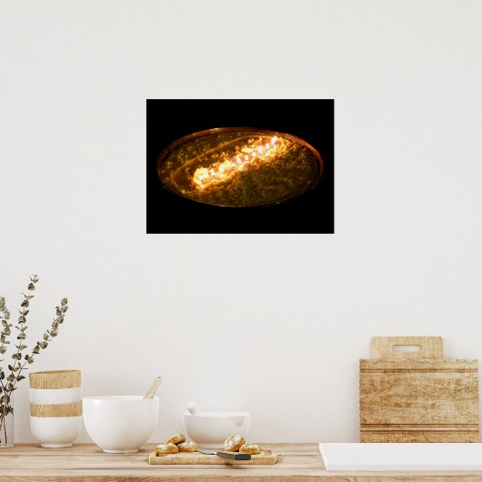 Tibetan Butter Lamp Poster (Keuken)