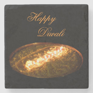 Tibetan Butter Lamp Stenen Onderzetter