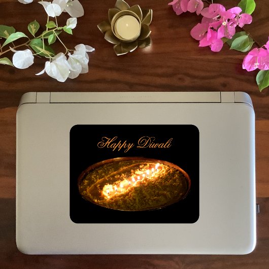 Tibetan Butter Lamp Vierkante Sticker