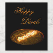 Tibetan Butter Lamp Wijn Etiket (Enkel label)