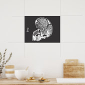 Tibetan Engraved Skull Poster (Keuken)