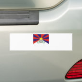 TIBETAN FLAG BUMPERSTICKER (Op auto)