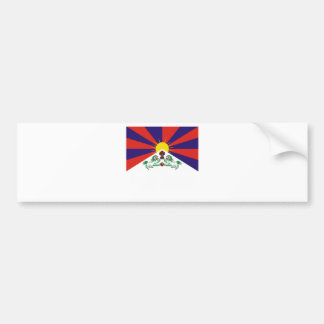 TIBETAN FLAG BUMPERSTICKER
