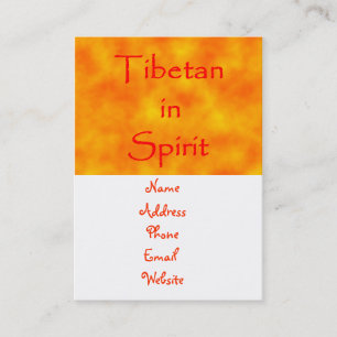Tibetan in geest-Zaken kaarten Visitekaartje