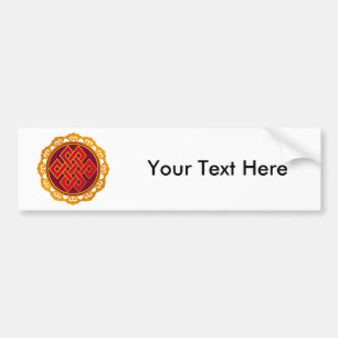 Tibetan Karma Buddhism Eternal Knot Bumpersticker