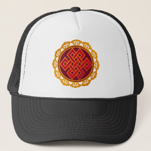 Tibetan Karma Buddhism Eternal Knot Trucker Pet
