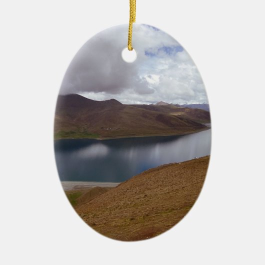 Tibetan Lake Ceramic Ornament (Voorkant)