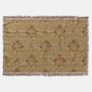 Tibetan Mandala Throw Blanket Deken