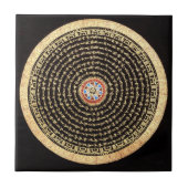 Tibetan Mandala Tile Tegeltje (Voorkant)