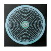 Tibetan Mandala Tile Tegeltje (Voorkant)