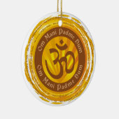 Tibetan Mantra Aum Symbol Keramisch Ornament (Rechts)