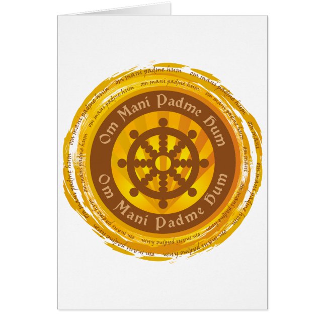 Tibetan Mantra Dharma Wheel (Voorkant)