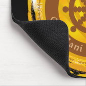 Tibetan Mantra Dharma Wheel Muismat (Hoek)