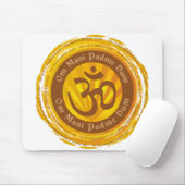 Tibetan Mantra met Aum Symbool Muismat (Met muis)
