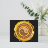 Tibetan Mantra Yin Yang Briefkaart (Staand voorkant)