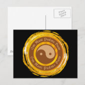 Tibetan Mantra Yin Yang Briefkaart (Voorkant / Achterkant)
