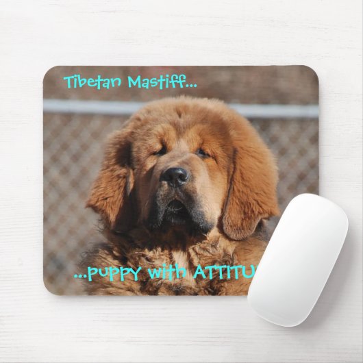 Tibetan Mastiff Attitude Muismat (Met muis)