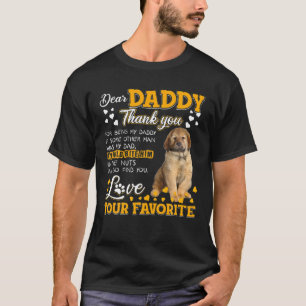 Tibetan Mastiff Beste papa Bedankt dat je mijn vad T-shirt