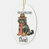Tibetan Mastiff Dad Ceramic Ornament (Links)