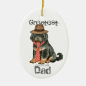 Tibetan Mastiff Dad Ceramic Ornament (Voorkant)